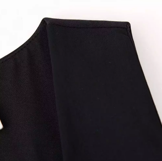Haut sans manches à lacets et encolure en V pour femmes