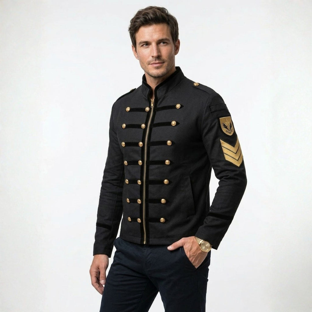 Veste Homme Col Montant Moderne Ajustée