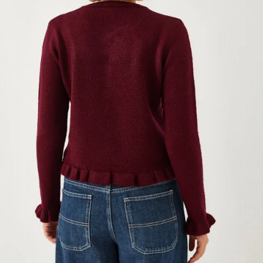 Cardigan en maille texturée pour femme