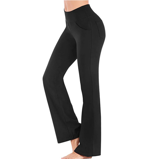 Pantalon évasé taille haute pour femme