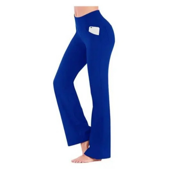 Pantalon évasé taille haute pour femme
