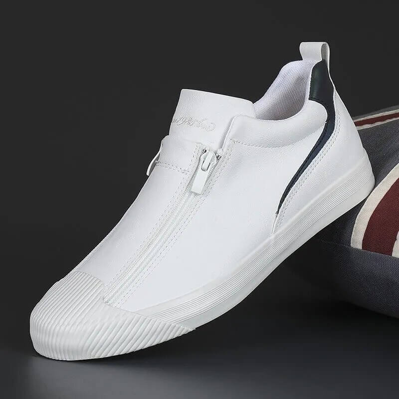 Chaussures vulcanisées en cuir microfibre pour hommes