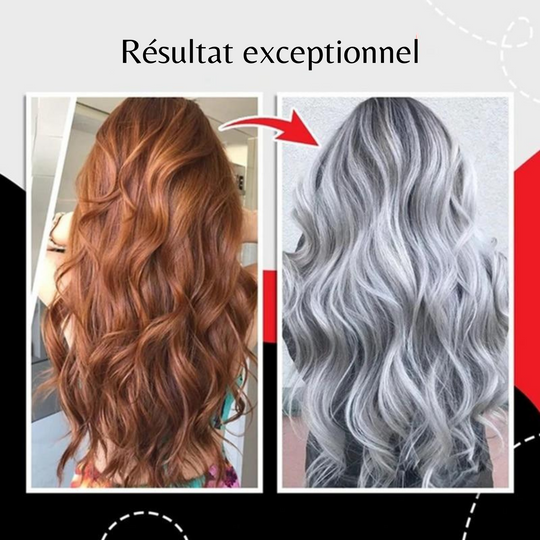 Teinture pour les cheveux gris argenté