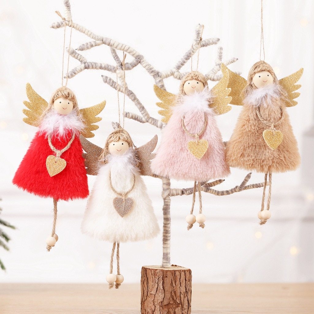 Décorations d'anges de Noël faites à la main