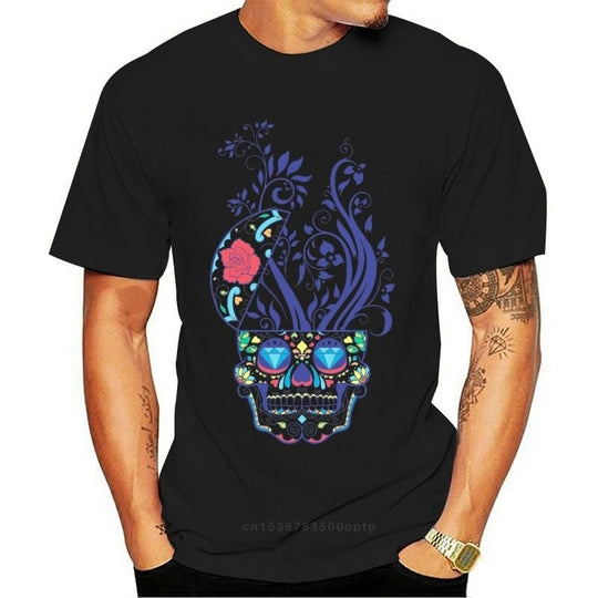 T-shirt graphique Skull Lust Rose