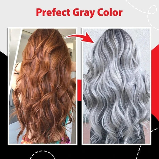 Teinture pour les cheveux gris argenté