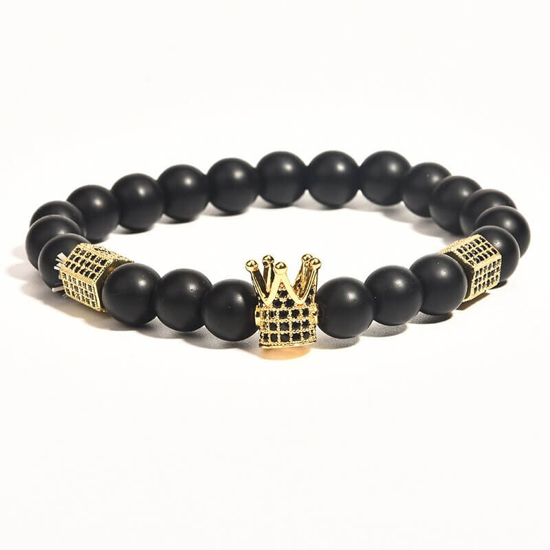 Bracelet en pierre d'onyx