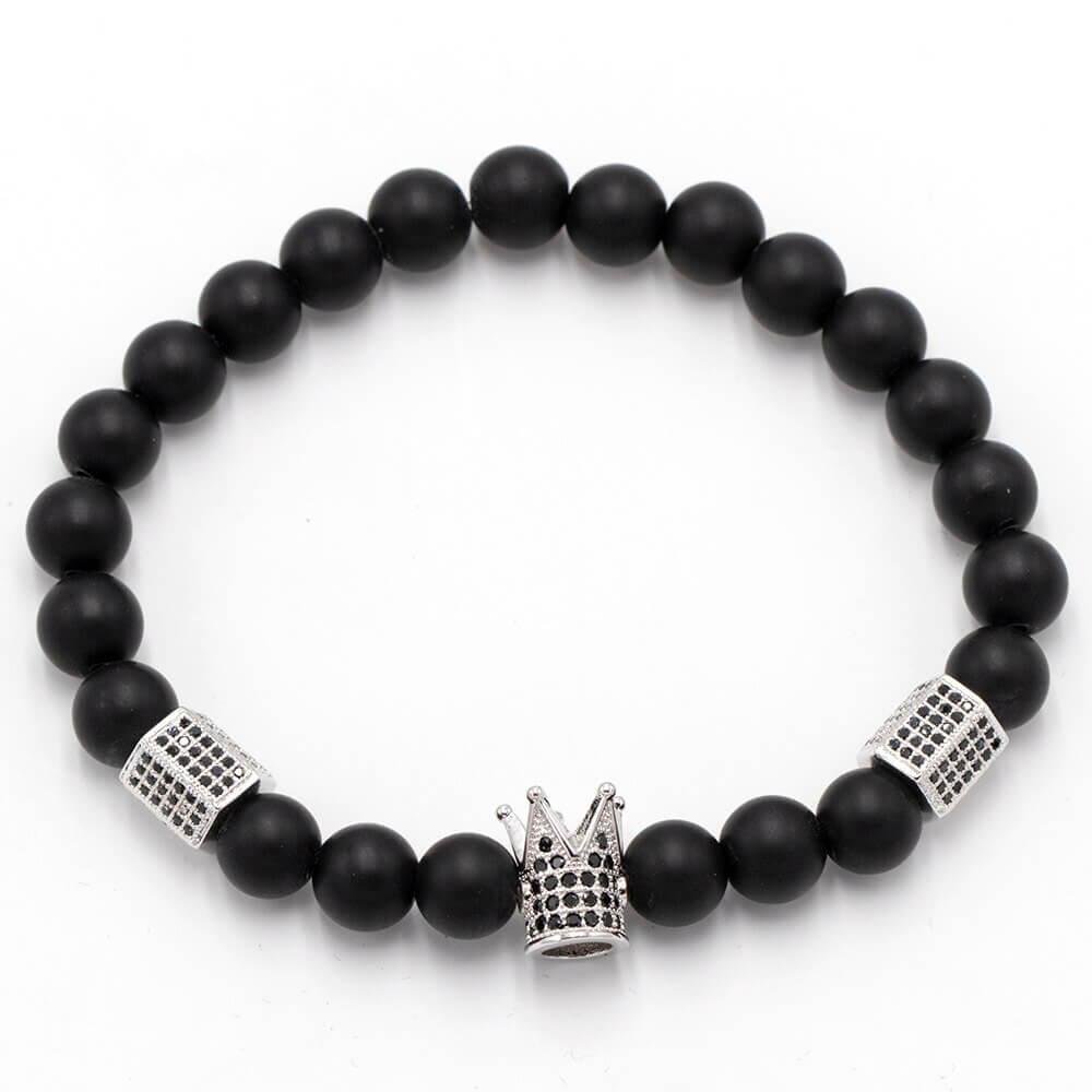 Bracelet en pierre d'onyx