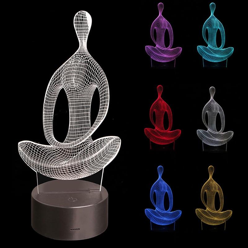 Lampe à illusion 3D pour le yoga
