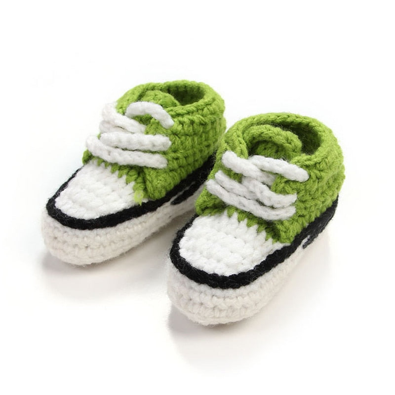 Chaussures à lacets en tricot