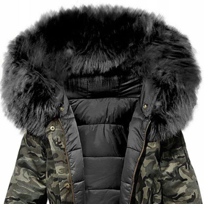 Manteau d'hiver Camo pour femmes