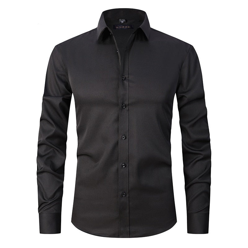 Chemise cintrée anti-rides pour hommes