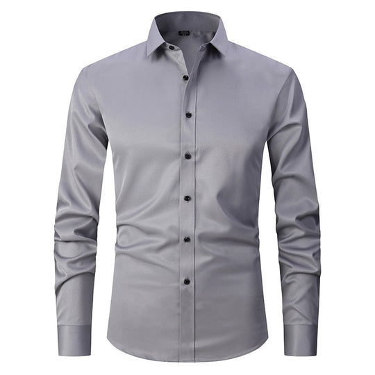 Chemise cintrée anti-rides pour hommes