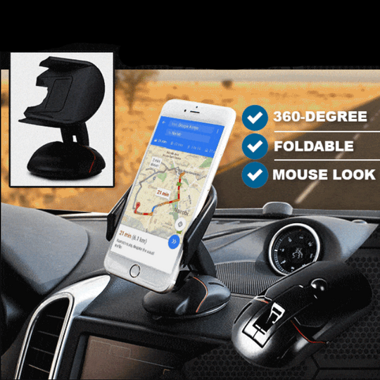 Support de téléphone pour voiture transformable à 360