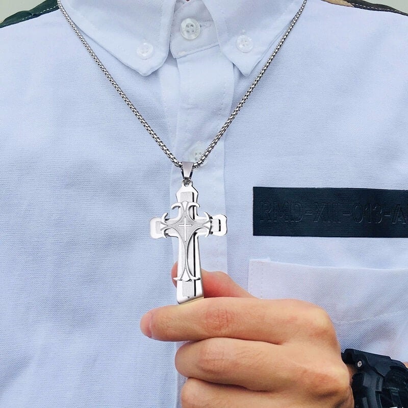 Vnox | Collier avec pendentif croix
