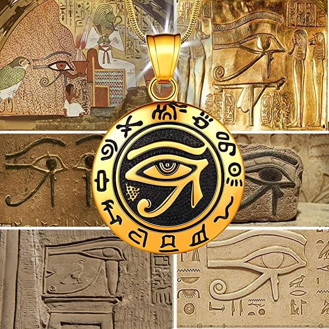 Pendentif œil d'Horus de l'Égypte ancienne
