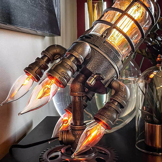 Lampe Steampunk Rocket
