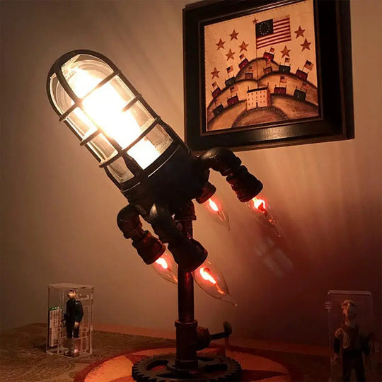 Lampe Steampunk Rocket