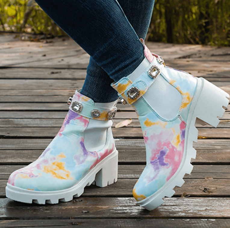 Bottes de cheville Tie Dye