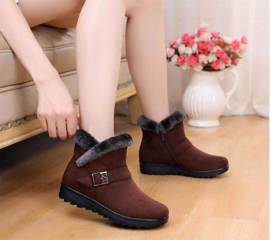 Bottes de neige en peluche pour femmes