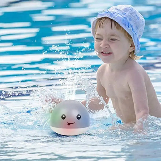 Jouets de bain baleine à jet d'eau